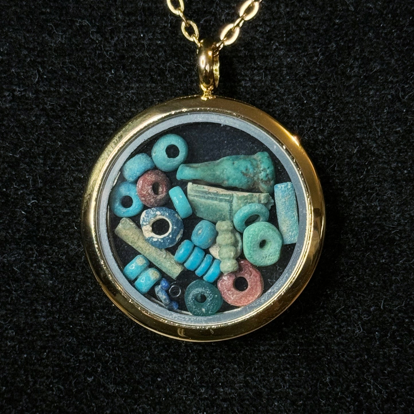 *** NEW YEAR Sale*** Large Ancient Egyptian Lot of Beads Pendant, (1000 B.C.) – Late New Kingdom