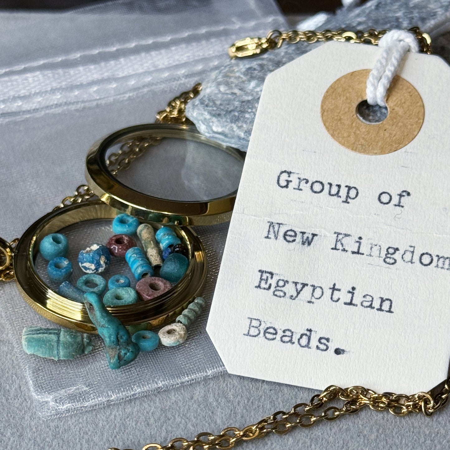 *** NEW YEAR Sale*** Large Ancient Egyptian Lot of Beads Pendant, (1000 B.C.) – Late New Kingdom
