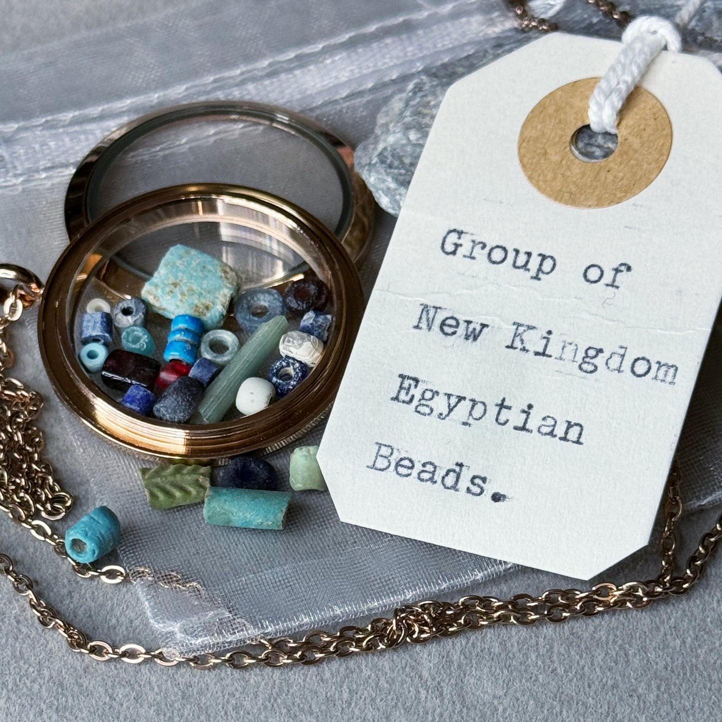 *** NEW YEAR Sale*** Large Ancient Egyptian Lot of Beads Pendant, (1000 B.C.) – Late New Kingdom