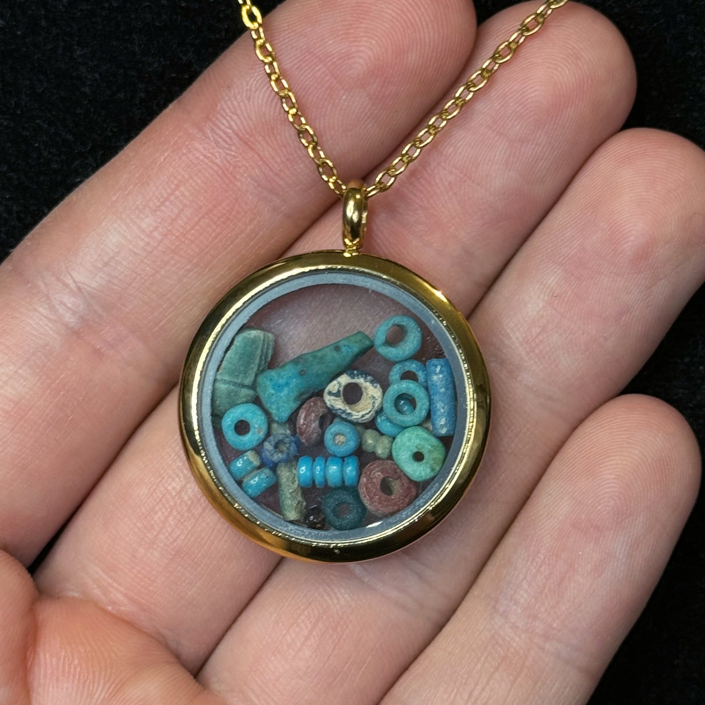 *** NEW YEAR Sale*** Large Ancient Egyptian Lot of Beads Pendant, (1000 B.C.) – Late New Kingdom