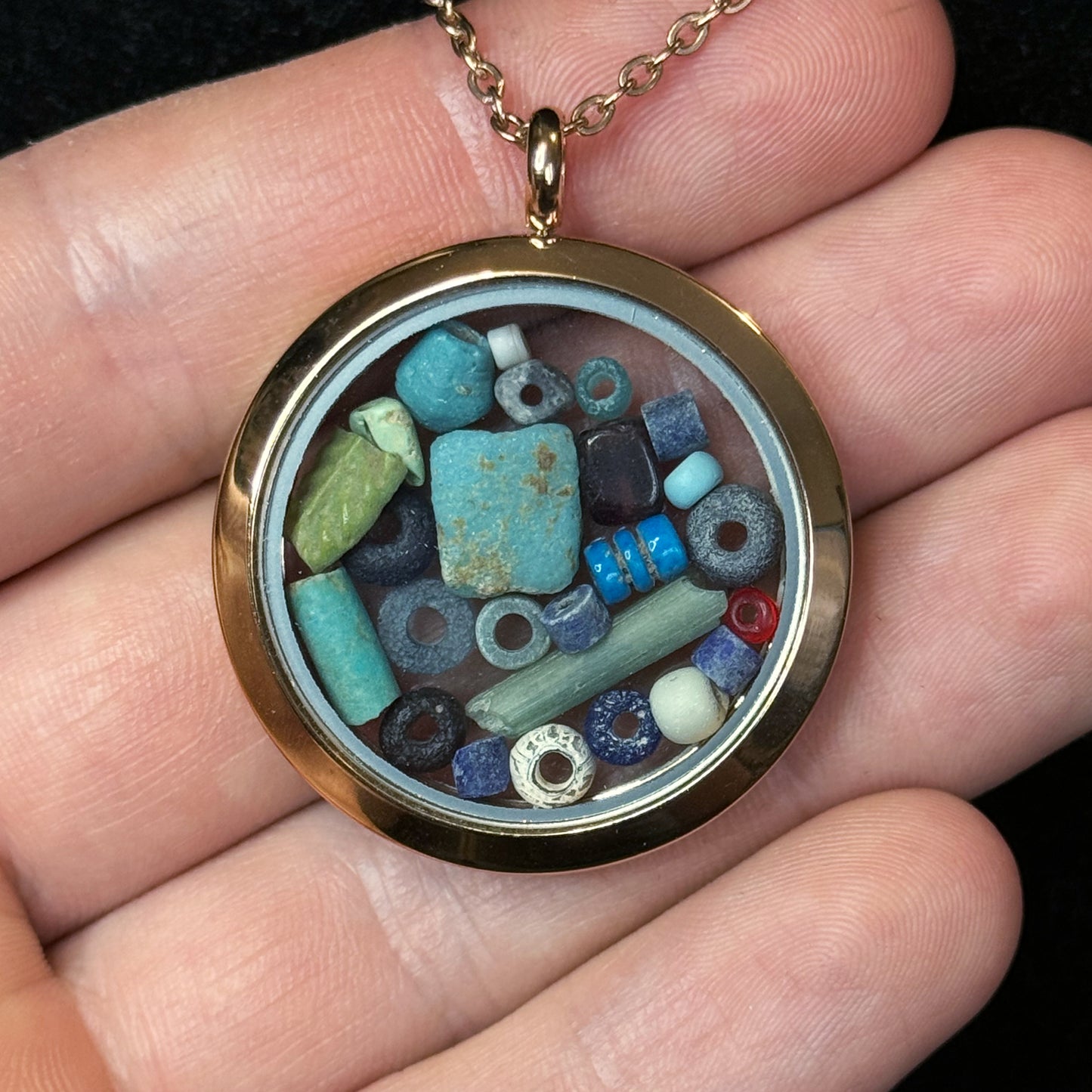 *** NEW YEAR Sale*** Large Ancient Egyptian Lot of Beads Pendant, (1000 B.C.) – Late New Kingdom