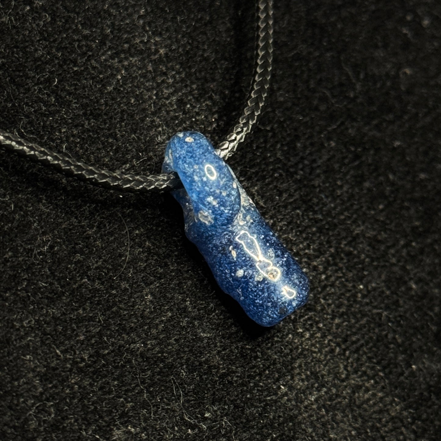 Ancient Roman Glass Blue Bead Necklace (200 B.C. - 50 A.D.)