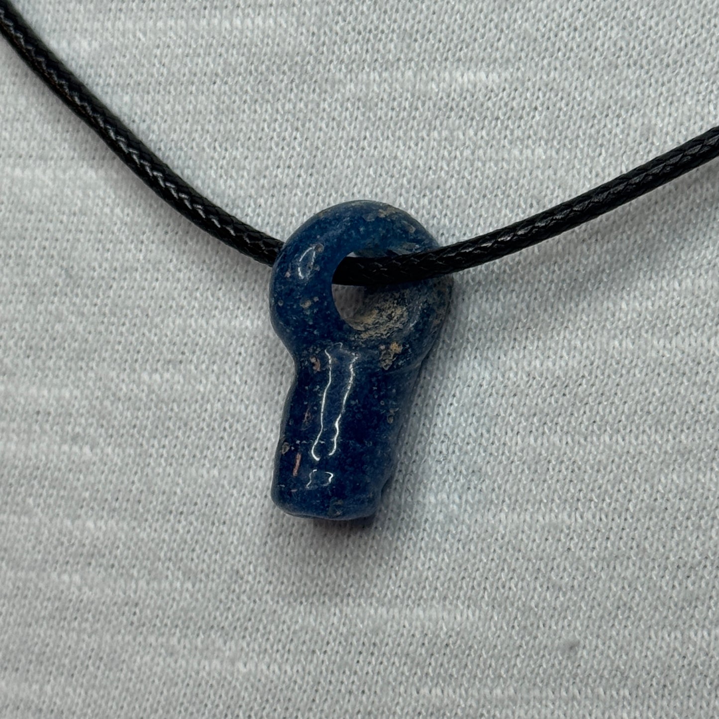 Ancient Roman Glass Blue Bead Necklace (200 B.C. - 50 A.D.)