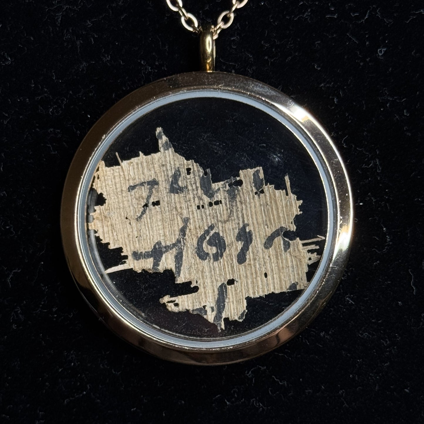 Ancient Greek Papyrus Pendant – Circa 3rd–7th Century AD