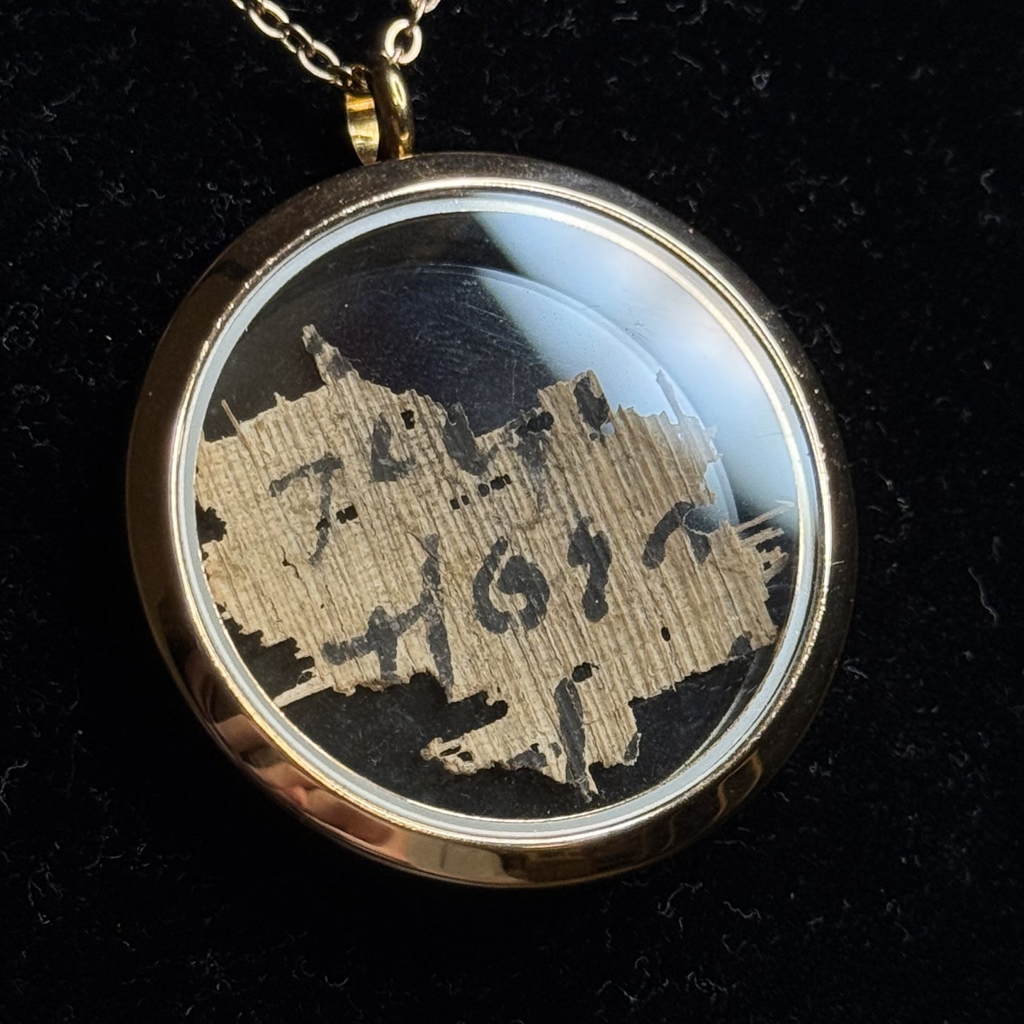 Ancient Greek Papyrus Pendant – Circa 3rd–7th Century AD