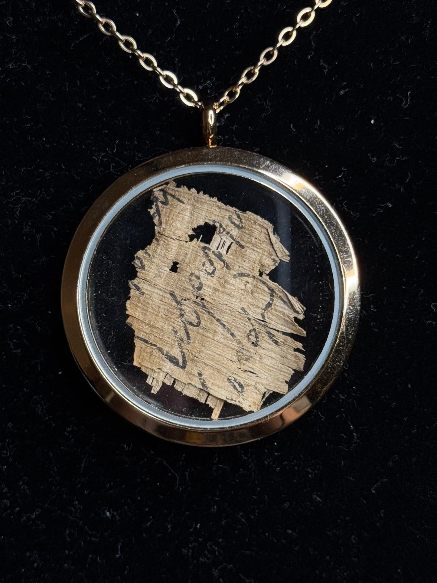 Ancient Greek Papyrus Pendant – Circa 3rd–7th Century AD