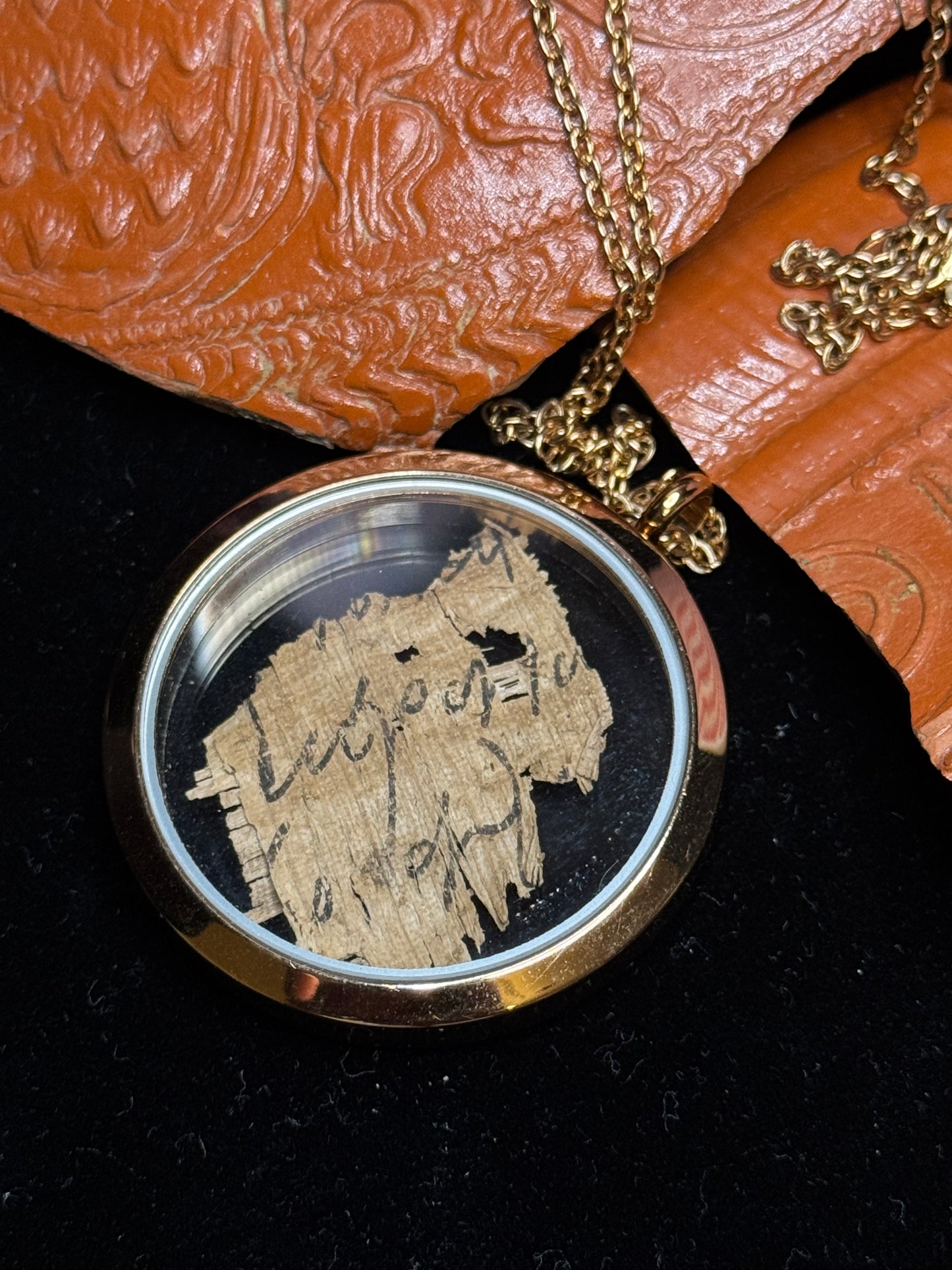 Ancient Greek Papyrus Pendant – Circa 3rd–7th Century AD