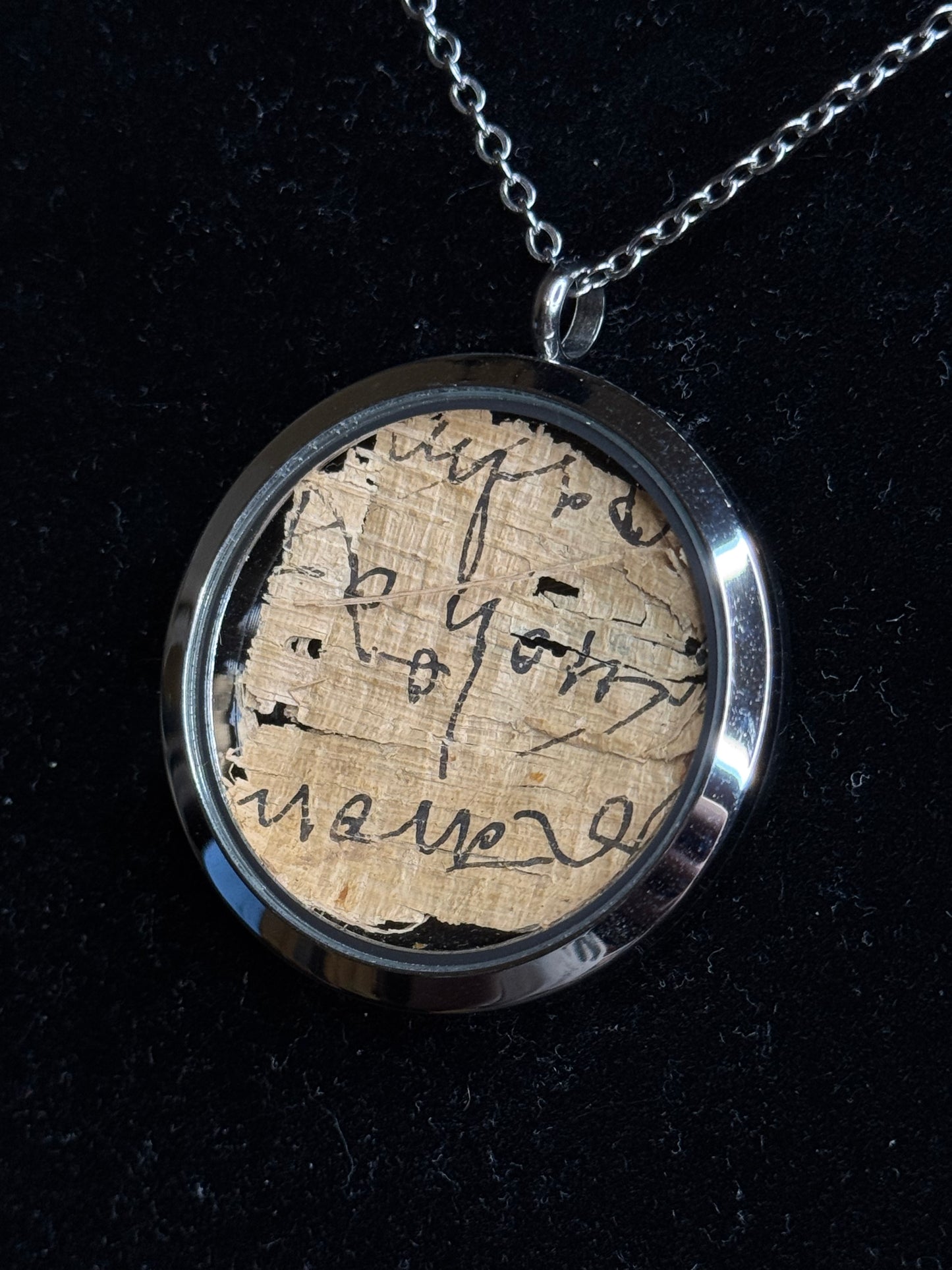 Ancient Greek Papyrus Pendant – Circa 3rd–7th Century AD
