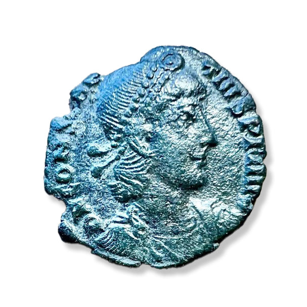 Constantius II AE 17.5mm Sterling Silver 925 Chain Coin Pendant – Roman Imperial Era (235–476 AD)