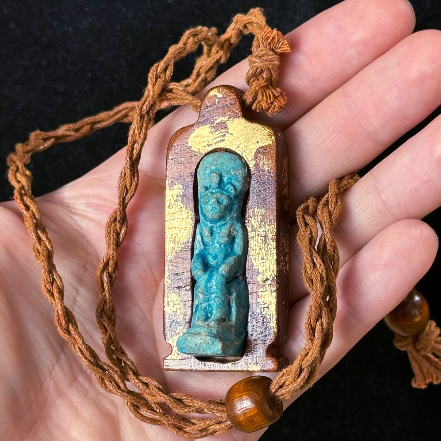 Great Ancient Egyptian Sekhmet Goddess Amulet (circa 1550–1070 B.C.)