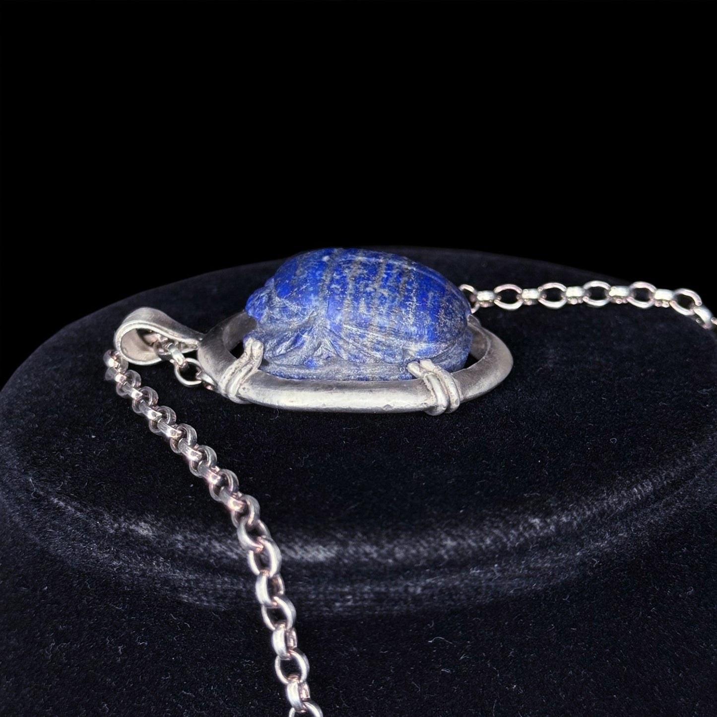 Ancient Egyptian Lapis Lazuli Scarab (c. 1550-1070 B.C.)