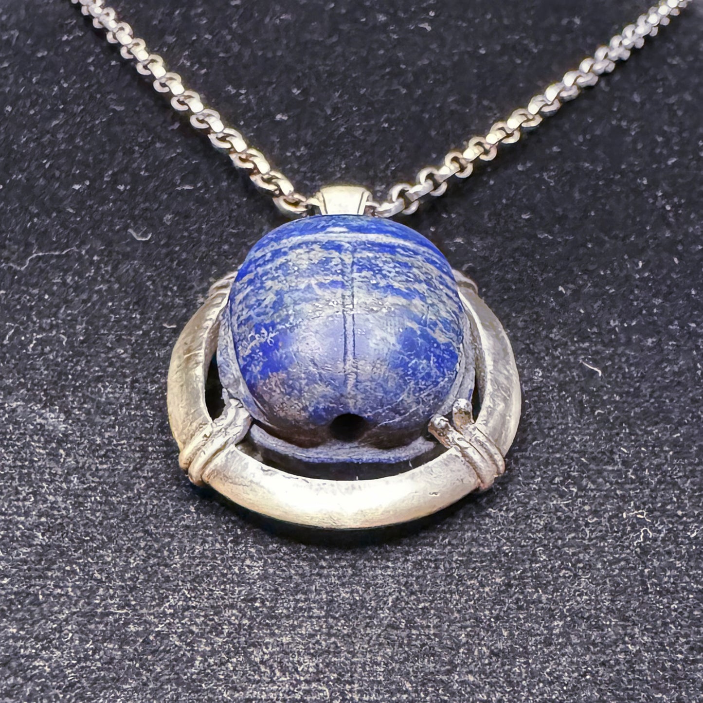 Ancient Egyptian Lapis Lazuli Scarab (c. 1550-1070 B.C.)