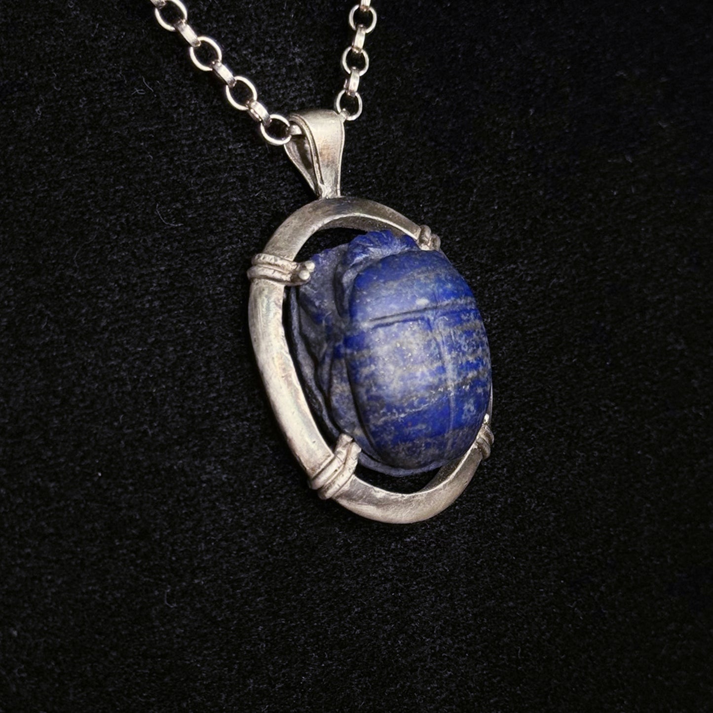 Ancient Egyptian Lapis Lazuli Scarab (c. 1550-1070 B.C.)