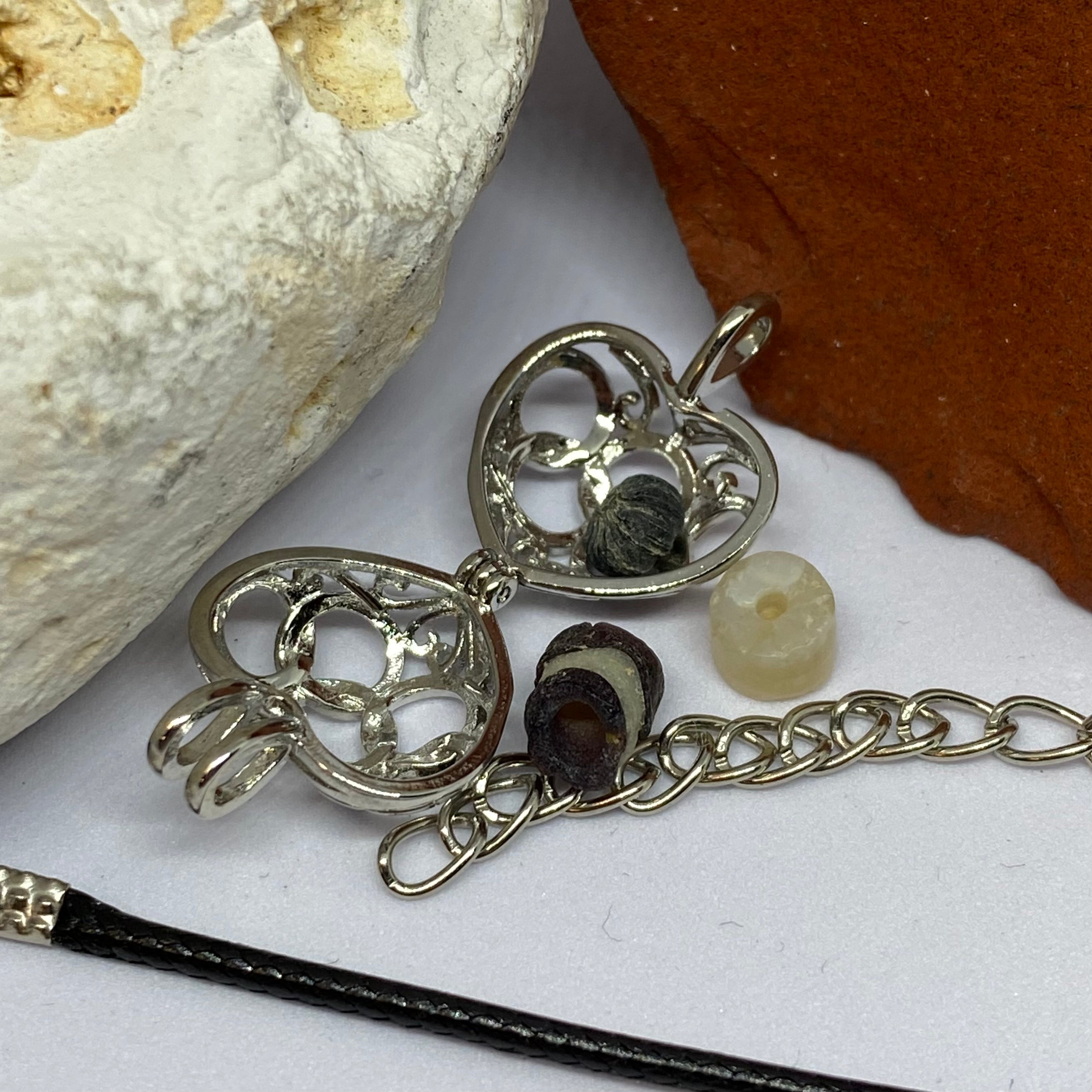 ca. 1st–3rd Century AD Ancient Roman, Republic Glass & Stone Beads Necklace