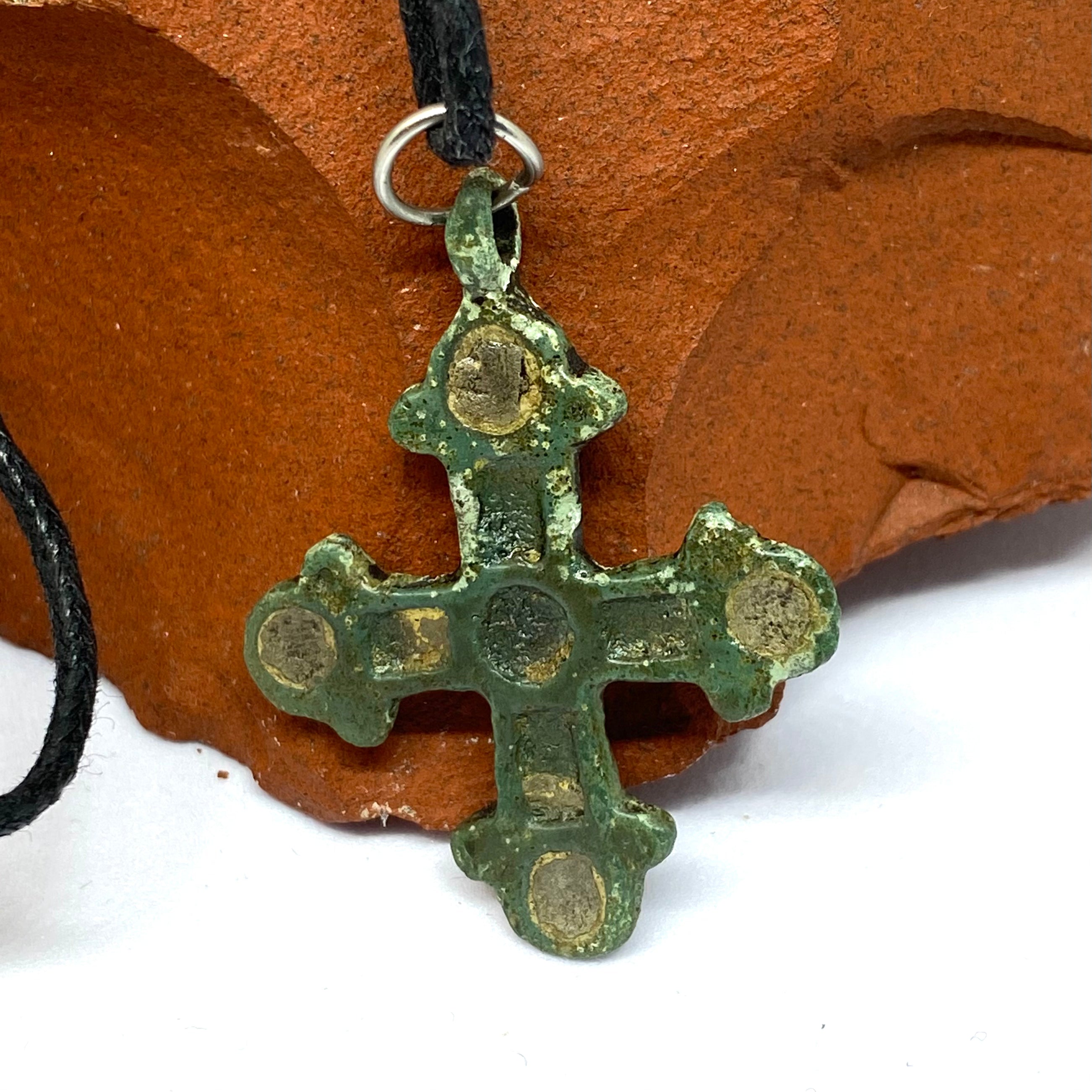 Medieval Byzantine Bronze Cross Pendant – Circa 10th–12th Century AD