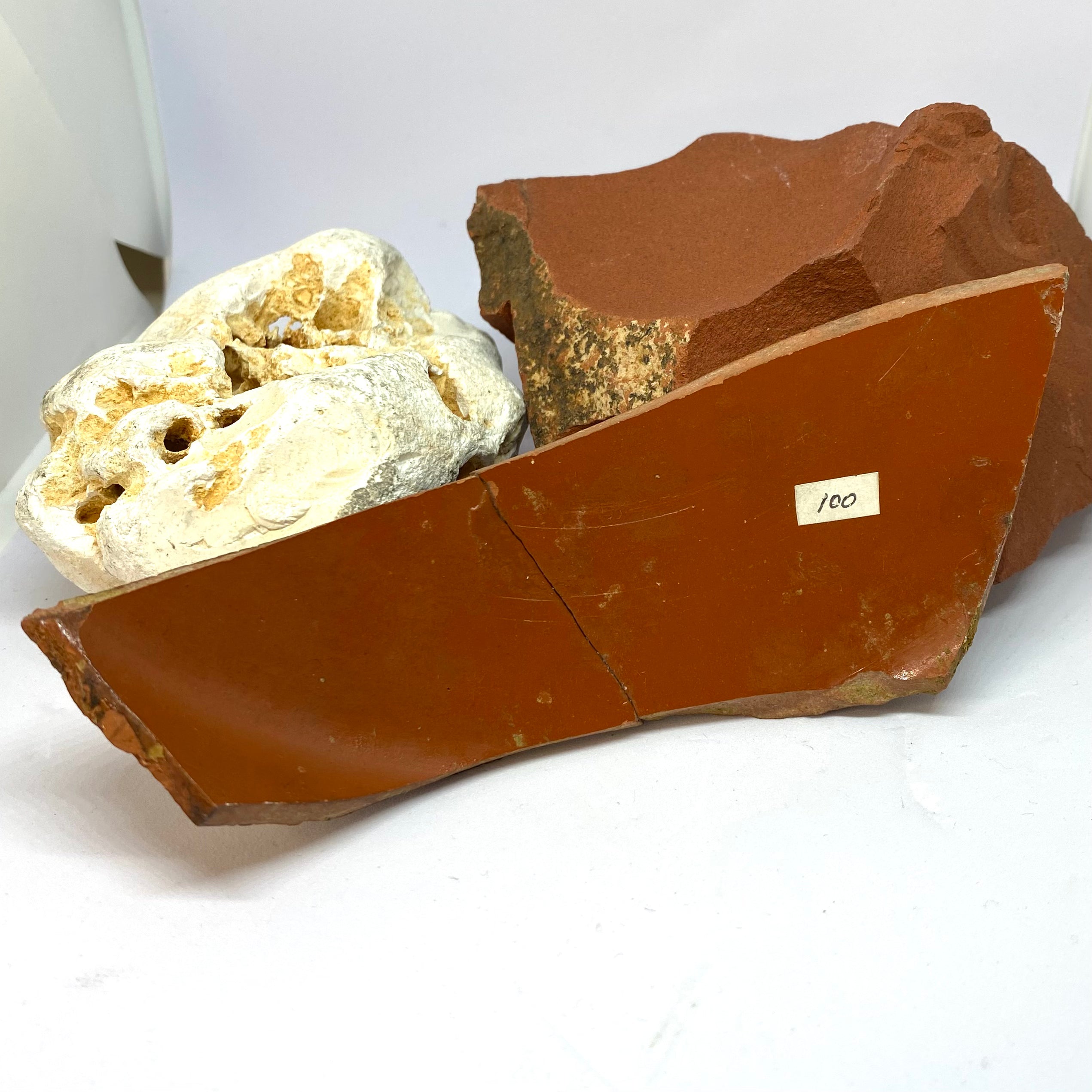 Ancient Roman Terra Sigillata (Samian Ware) Bowl Fragment with Rabbit – 1st–2nd Century AD