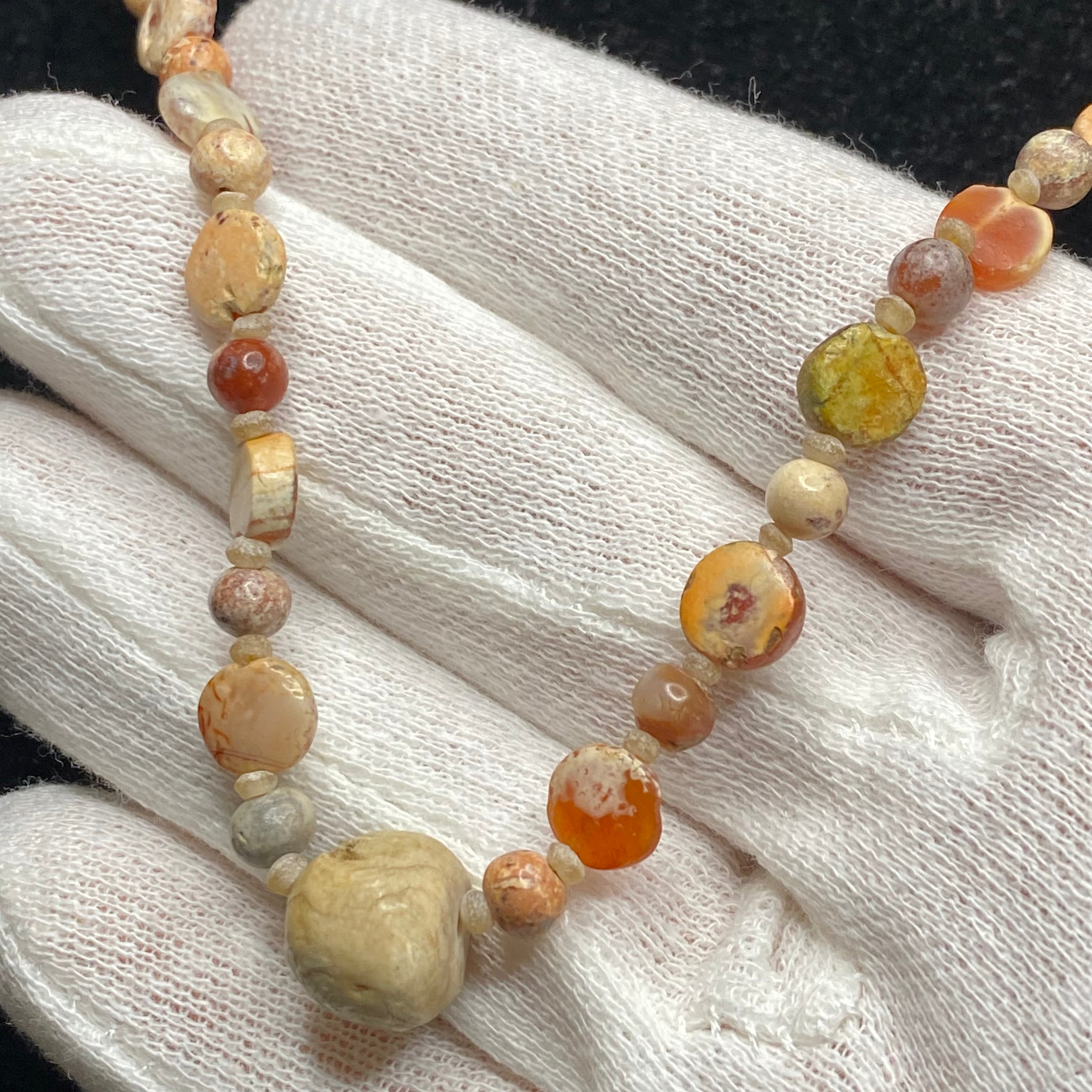 Ancient Roman Carnelian Bead Necklace – 1st Millennium BC and Later