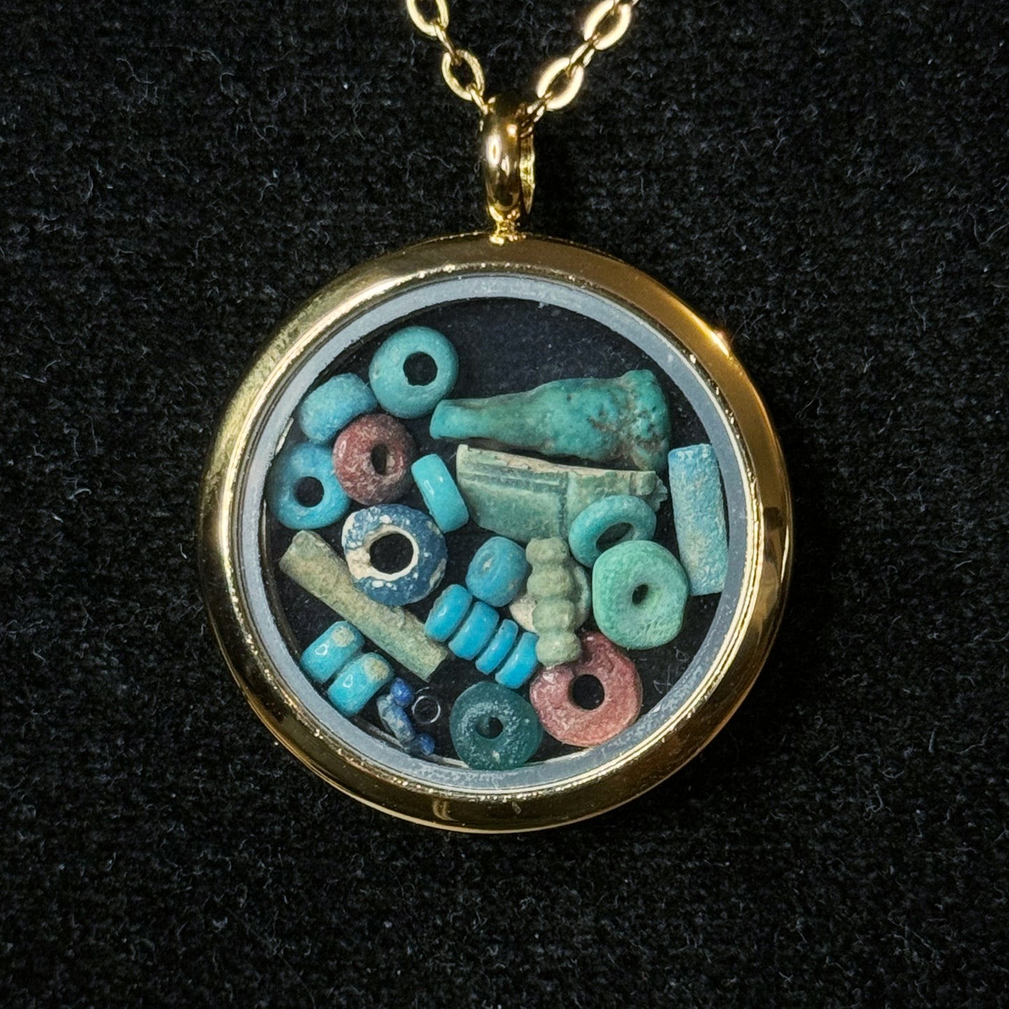 Large Ancient Egyptian Lot of Beads Pendant, (1000 B.C.) – Late New Kingdom