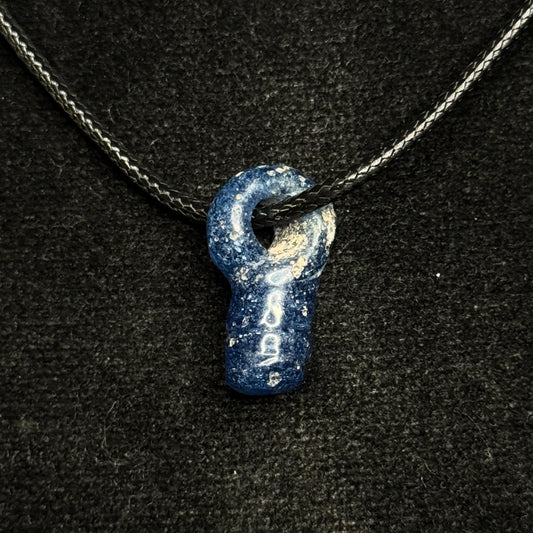 Ancient Roman Glass Blue Bead Necklace (200 B.C. - 50 A.D.)