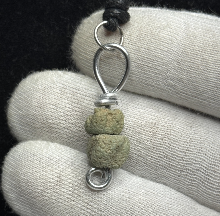 Ancient Egyptian Fainece Bead Necklace : (Roman Period, 1550 B.C.-332A.D.)